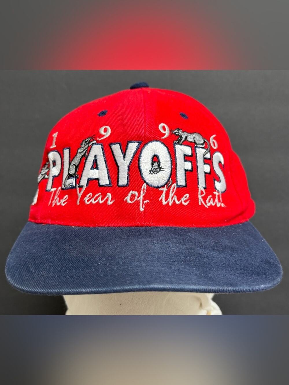 Vintage Florida Panthers Playoffs Hat Cap 1996 Year of the Rat Snapback RARE